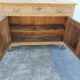 Bahut buffet furniture of old raw wood shallow