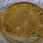 Plateau + cloche à fromage Art Déco