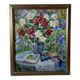 Oil painting on canvas signed, dimensions: height - 73 cm - width - 62.5 cm.