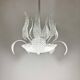 1950's Barovier & Toso Murano Glass and Brass Chandelier