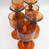 Biot amber water glass