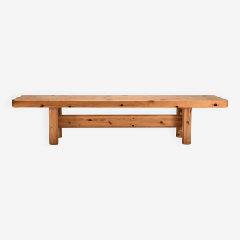 Large Bench/Table in Solid Pine by Architects Friis & Moltke Nielsen, 1978