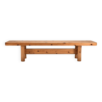 Large Bench/Table in Solid Pine by Architects Friis & Moltke Nielsen, 1978