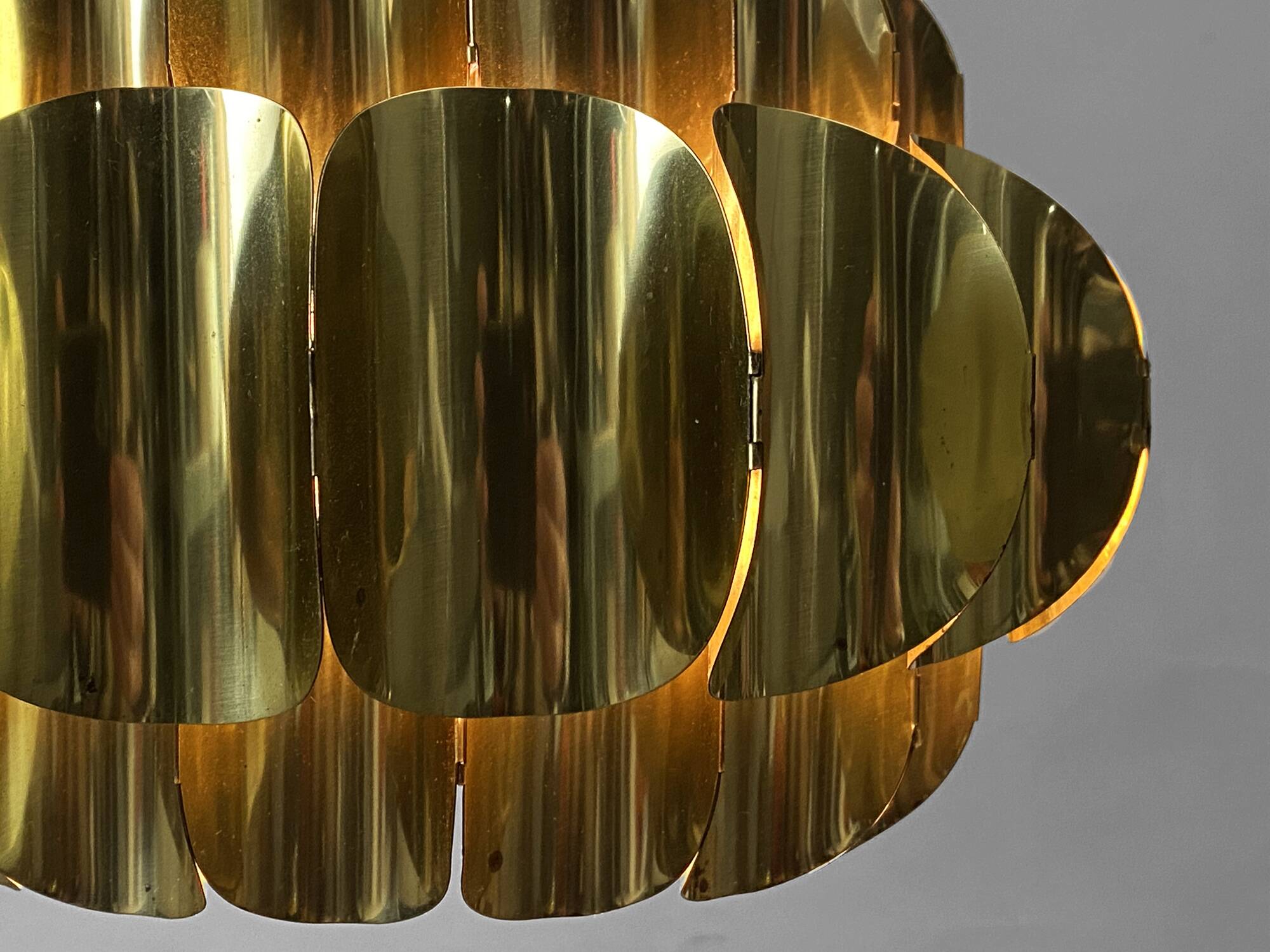 Brass pendant light by Thorsten Orrling for Hans-Agne Jakobsson AB, Markaryd. Sweden 1960s