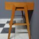 TV table with drawer and Glas tray 1970s Lanakroun Czech