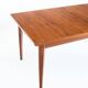 Dining table with two teak extensions. Scandinavian style. Vintage. France 1960s.