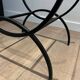 Pair of Black Lacquered Wrought Iron and Glass Side Tables, French Work