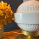 Vintage table lamp large porcelain globe Bernardaud Limoges J.J Prolongeau - Circa 1960