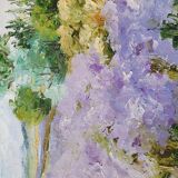 Lavender field painting