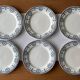 6 antique earthenware dinner plates from Salins-les-Bains (Jura)