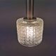 Small hanging lamp in transperant crystal glass