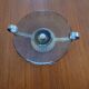 Art Deco smoked glass and chrome-plated metal bowl – 1930s
