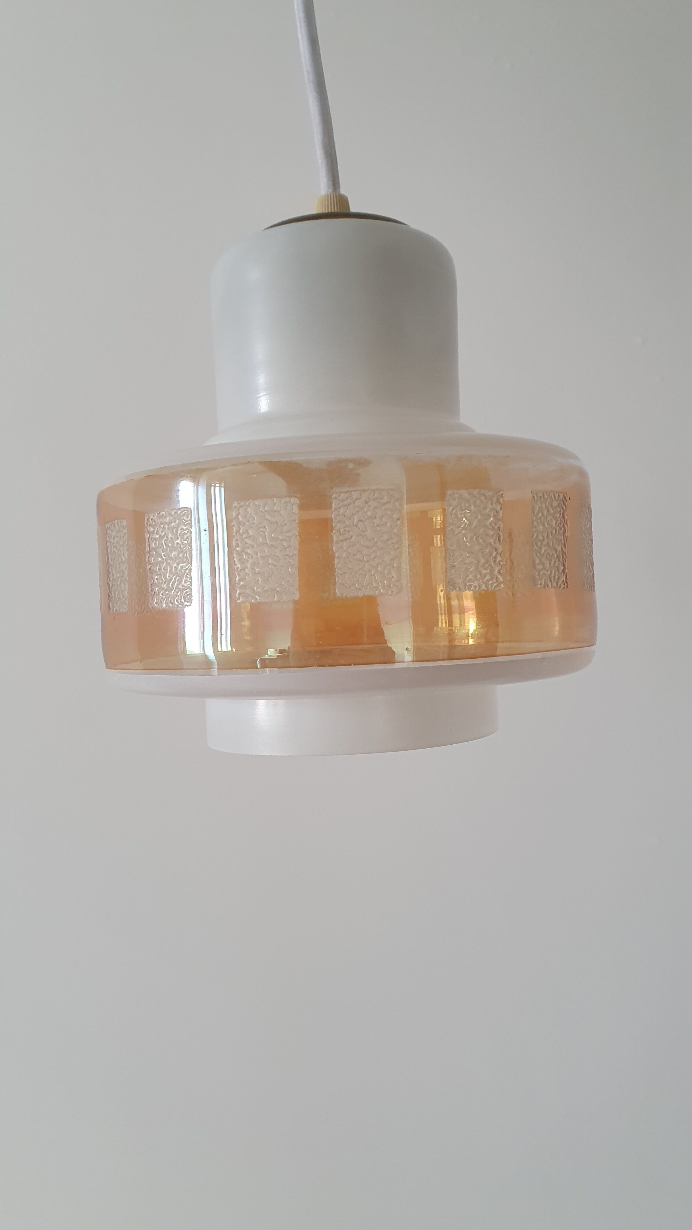 Opaline ceiling lamp 50/60s