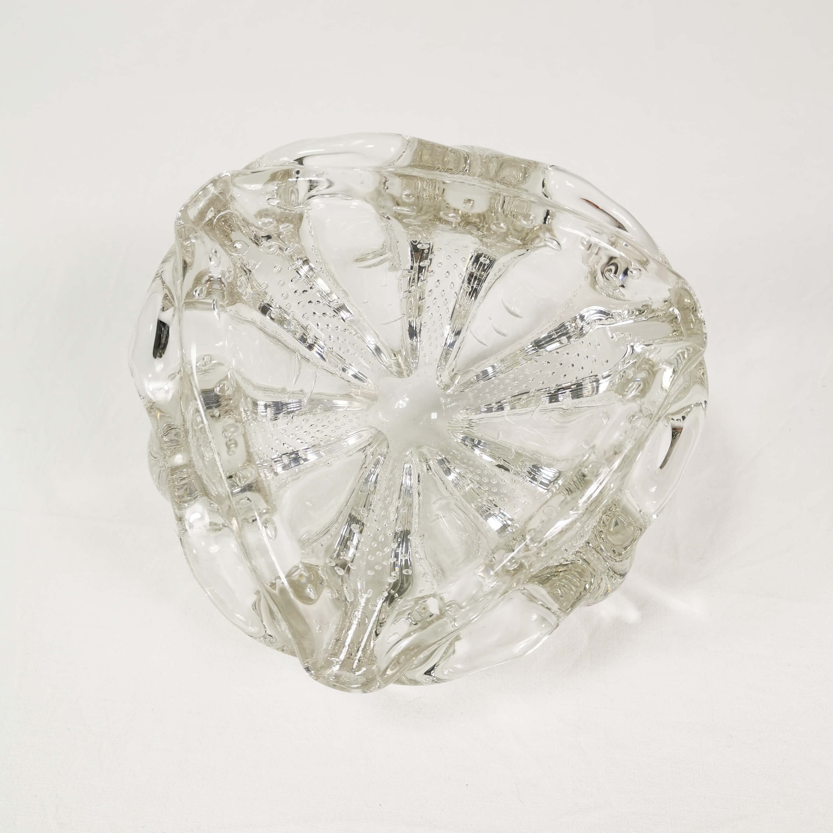 Glass organic ashtray, Sweden, 1960s