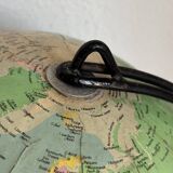 Vintage 1960 globe terrestrial world map Girard Barrère - 33 cm