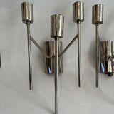 Set of three design wall lamps 1970