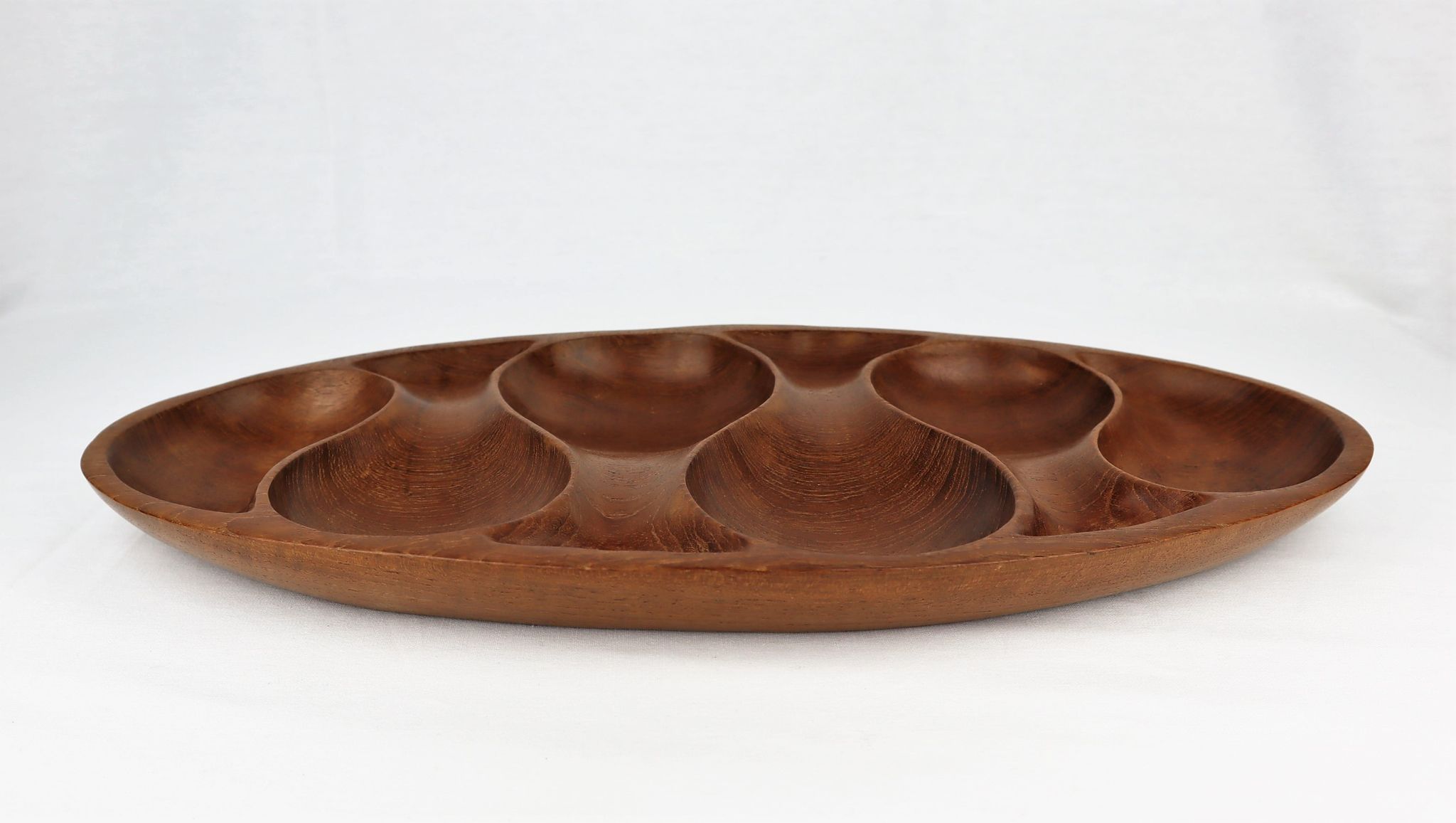 Plateau en teck Laur Jensen vintage 1960