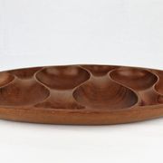 Plateau en teck Laur Jensen vintage 1960