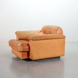 Striking De Sede DS101 Cognac Leather Lounge Chair DS17. Switzerland, 1970s