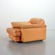 Striking De Sede DS101 Cognac Leather Lounge Chair DS17. Switzerland, 1970s