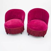 Pair of antique frog chairs