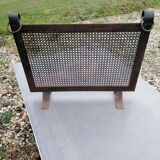 Fire screen vintage forged iron fireplace screen