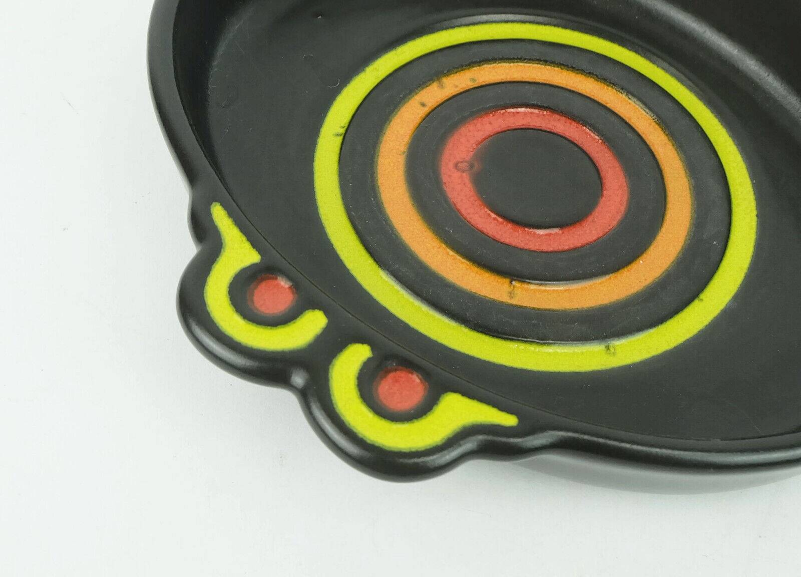 Colorful ceramic bowl side dish snack bowl herbolzheimer ceramic 1960s 70s wgp model no. 245-22