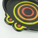 Colorful ceramic bowl side dish snack bowl herbolzheimer ceramic 1960s 70s wgp model no. 245-22