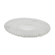 Chiseled glass dish