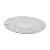 Chiseled glass dish