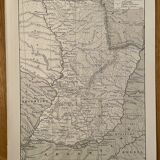 Old map of Paraguay - 1910