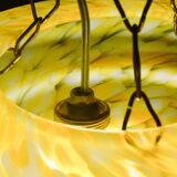 Art Deco yellow Murano glass pendant, 1950