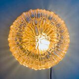 Amber ceiling lamp Caralux Planet 70s