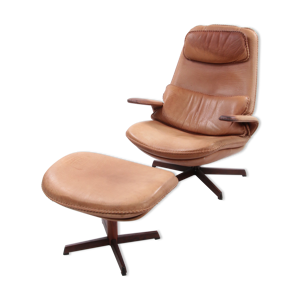 Fauteuil réglable en cuir Buffalo