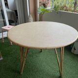 Vintage rattan table