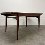 Scandinavian extendable teak table, 60s
