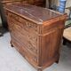Provençal commode in walnut – Red marble top - late 19th century