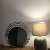 70's chrome round mirror - 64cm