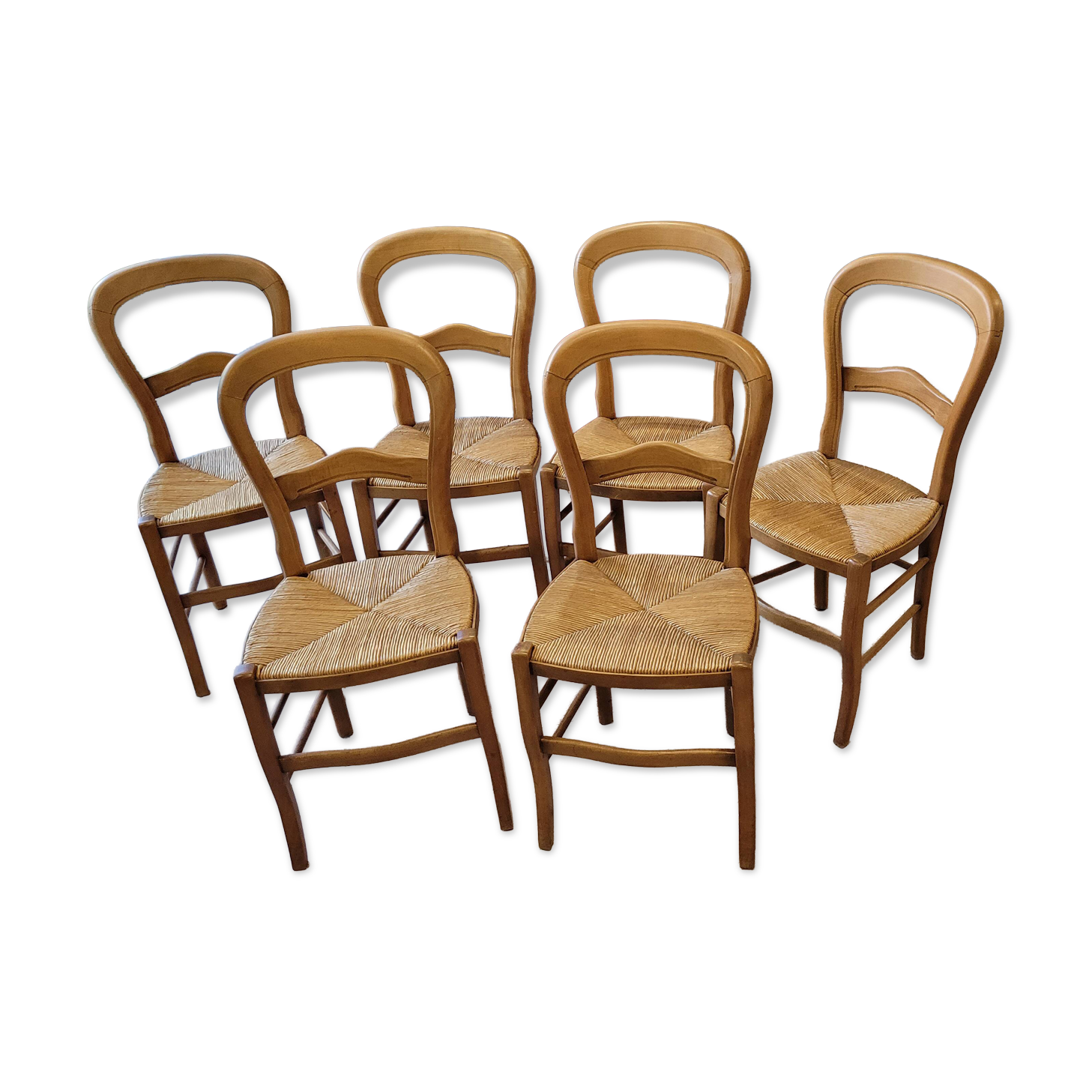 Set of 6 Louis Philippe style chairs