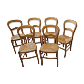 Lot de 6 chaises style Louis Philippe