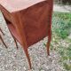 Pair of Louis XVI style marquetry bedside tables