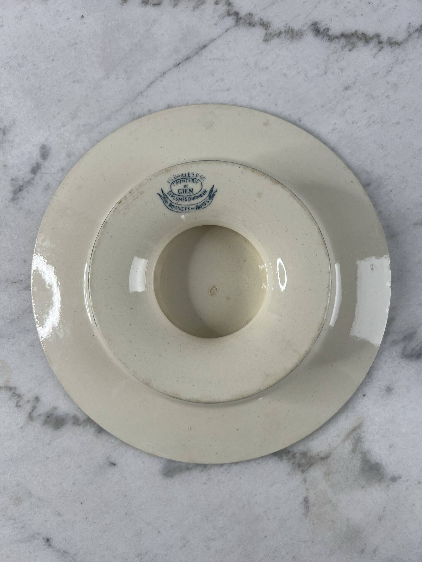 Ironstone gien 1875 bouquet of roses collection - compote dish
