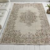 Grey Oushak Area Rug
