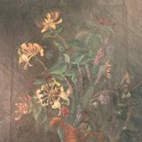 Painting bouquet of honeysuckle