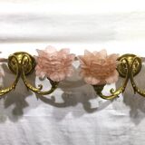 Pair of sconces Bronze 2 lights