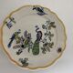 12 art nouveau flat plates from Boch La Louvière, peacock model