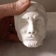 Plaster head of a man
