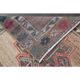 Vintage Turkish Oushak handmade wool cotton pink runner rug 79x372