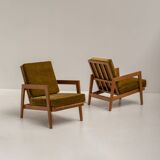 Pair of French Reconstruction Armchairs, France 1960s