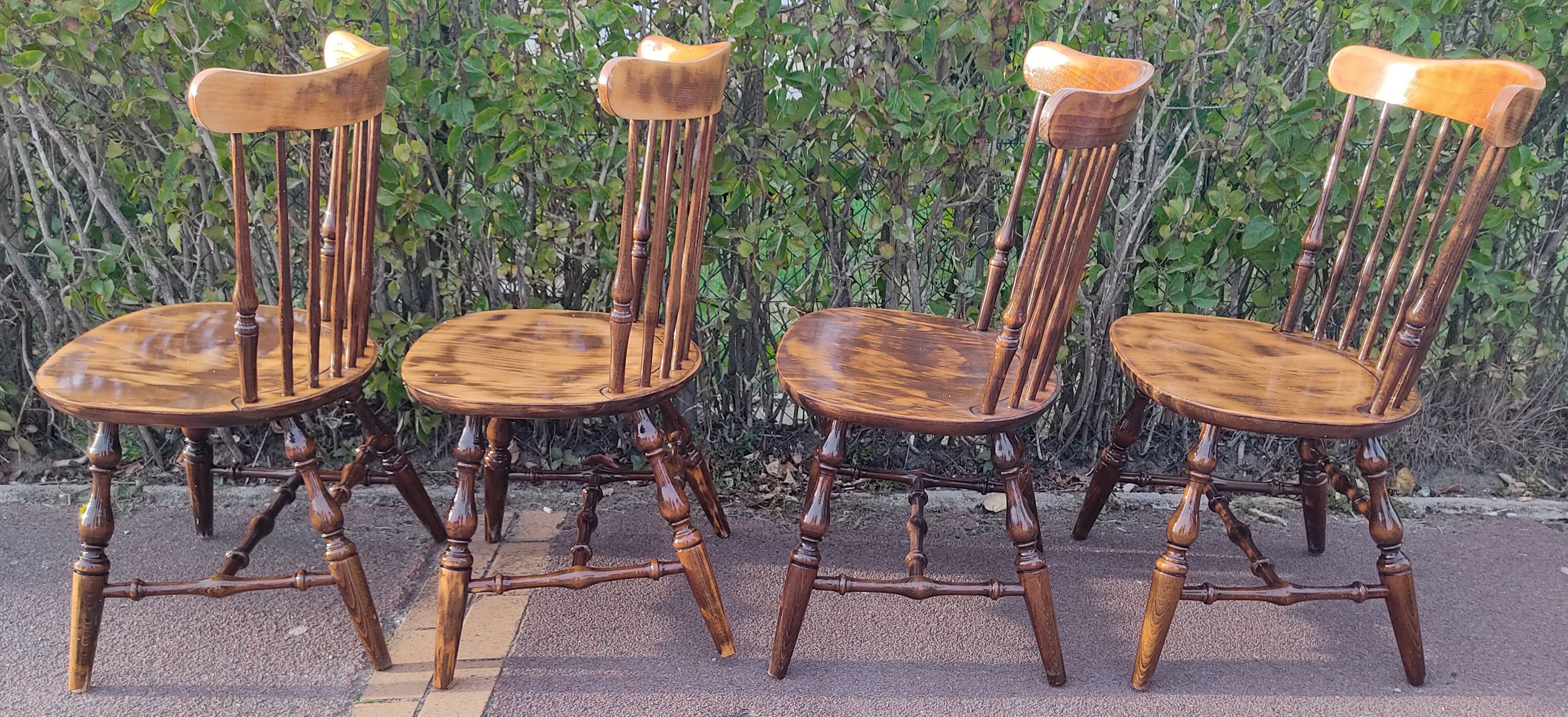 4 vintage bistro chairs